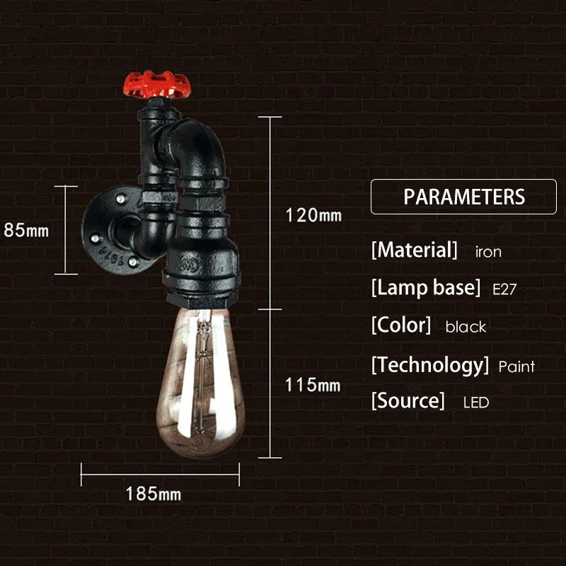 Чердак Ретро настенный светильник led подъемный шкив кран крепеж для настенных