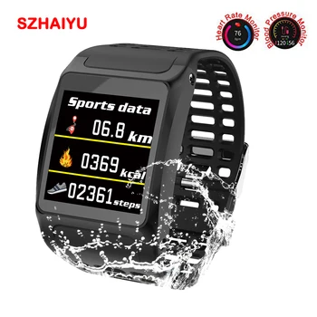 

SZHAIYU 2019 Smart Bracelet Blueooth watch Android IOS Heart Rate Blood Pressure Monitor Waterproof Fitness Tracker