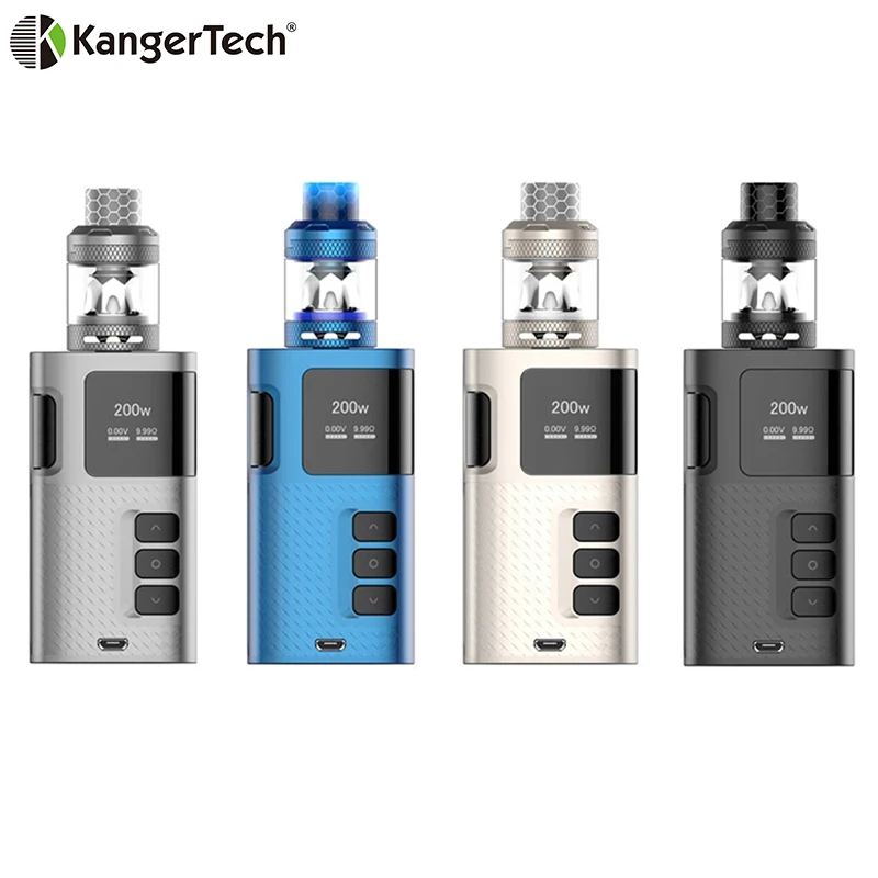 

Original Kanger Ripple Kit 200W Box MOD Vape with 3.5ml Ripple TANK Kangertech E Cigarette Vaporizer Fits 18650 Battery