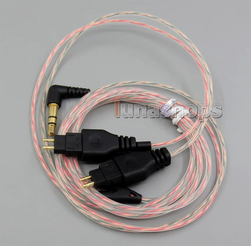 LN004457 5N OFC Soft Skin Earphone Cable For Sennheiser HD580 HD650 HD600 Headphone