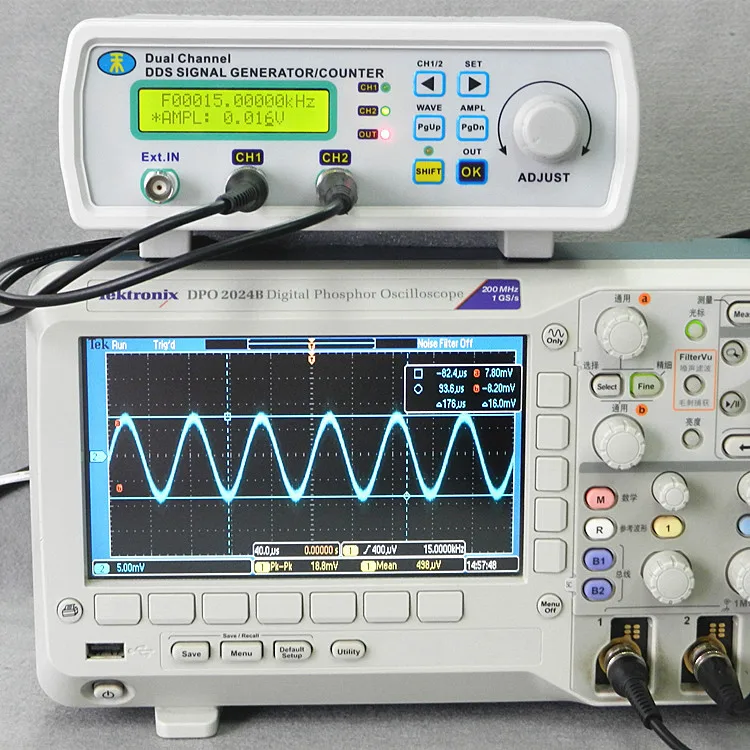 MHS-5200A 25 МГц Высокоточный цифровой двухканальный DDS генератор сигналов произвольной формы генератор частоты метр 200MSa/s