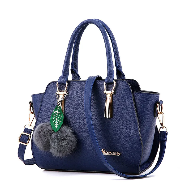 

Women Bags Luxury Handbags Famous Designer Women bags Casual Tote Designer High Quality 2019 NEW Interior Slot Pocket Black Blue