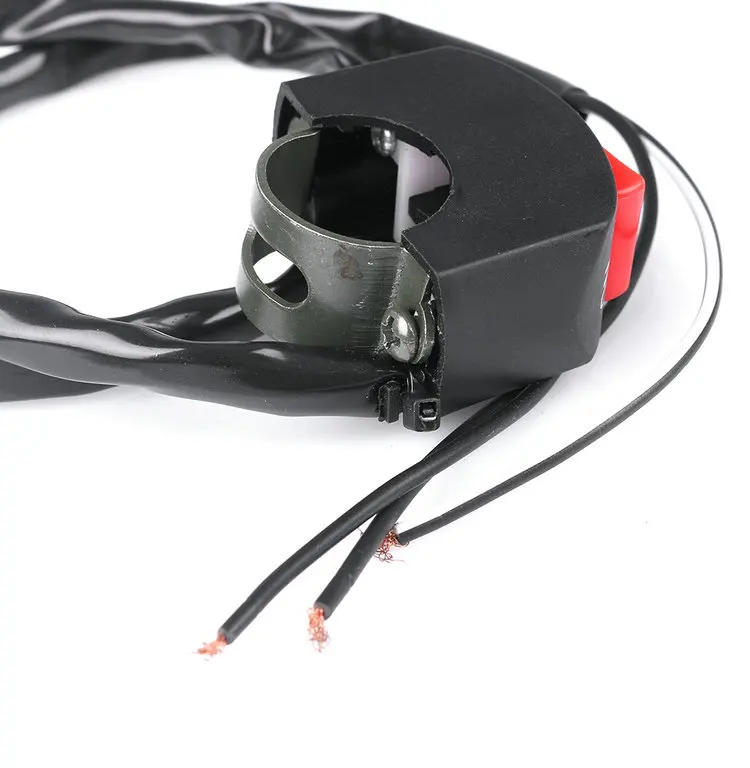 

10 pcs 3 wires black motorcycle fog light switch 7/8" handlebar ON/OFF button bullet connector 12v DC electrical system new