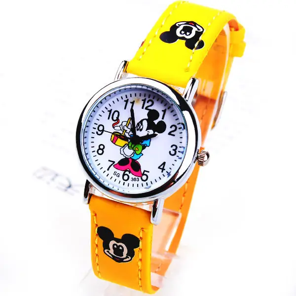 1pcs mouse mickey Brand Children Cartoon wrist Watch Fashions Pu Leather Sports 1pcs mouse mickey Brand Children Cartoon wrist Watch Fashions Pu Leather Sports