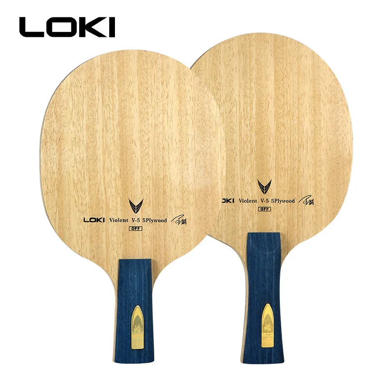 التدريب المهني بينغبونغ سادة وكي V5 تنس طاولة شفرة هجوم دفاعي بينغ بونغ مضرب لا المطاط بينغ بونغ مضرب