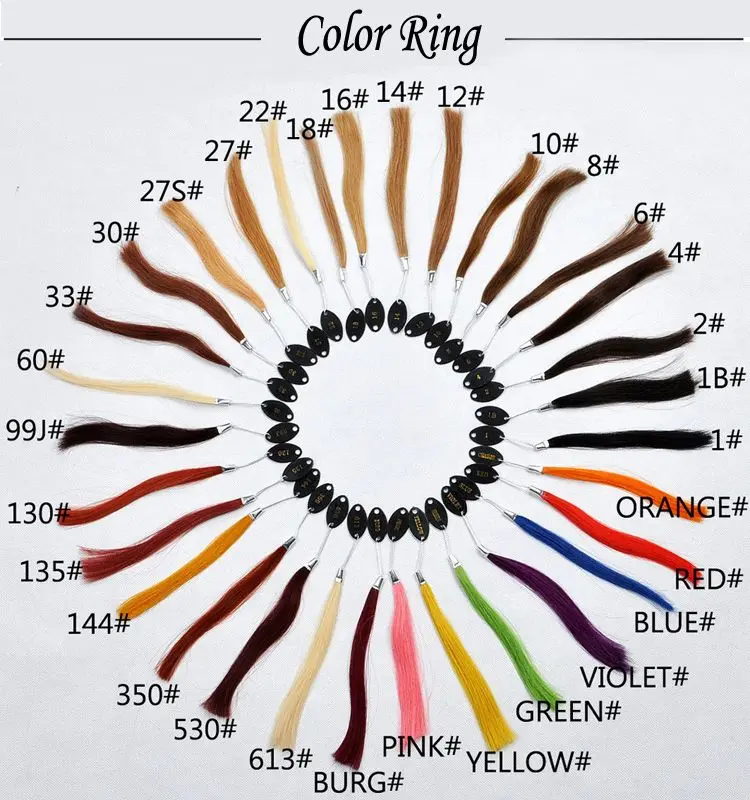 cor anel para extensões de cabelo humano