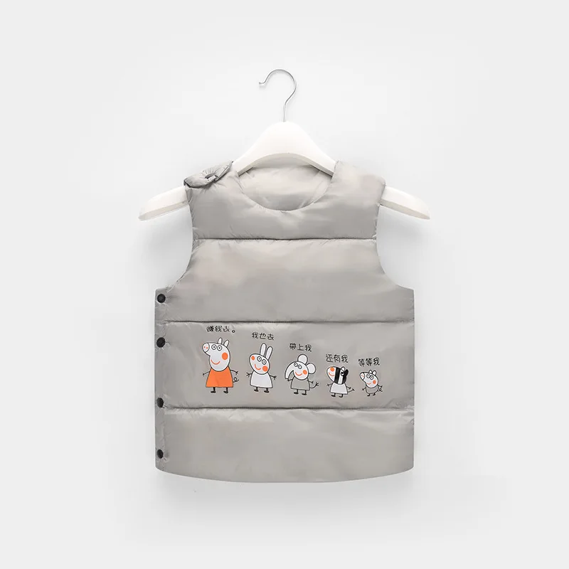 Зима мальчик одежда для девочек Enfant Детская Верхняя Детские мультфильм Пальто