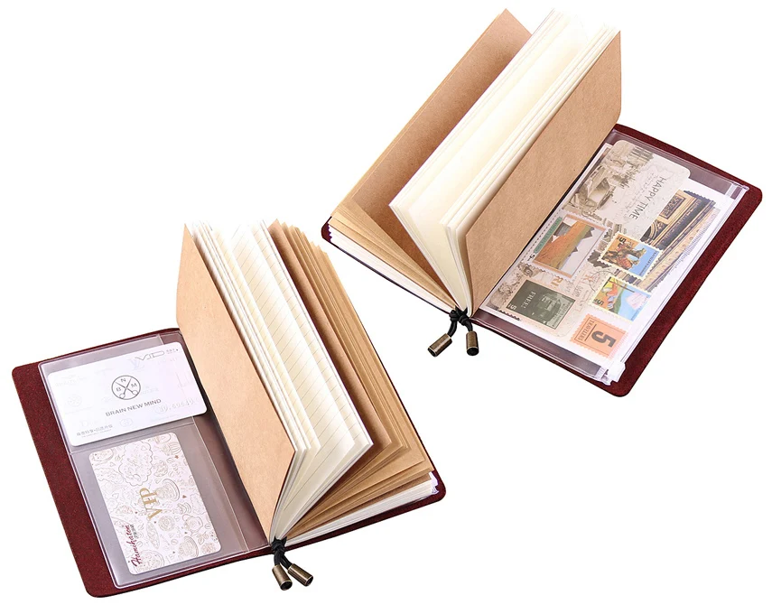 Diários de Couro Feitos à Mão Capa de Caderno de Couro Customizada Caderno de Couro Recarregável de Viajante Mapa Mundi Feito sob Encomenda - Imagem 3