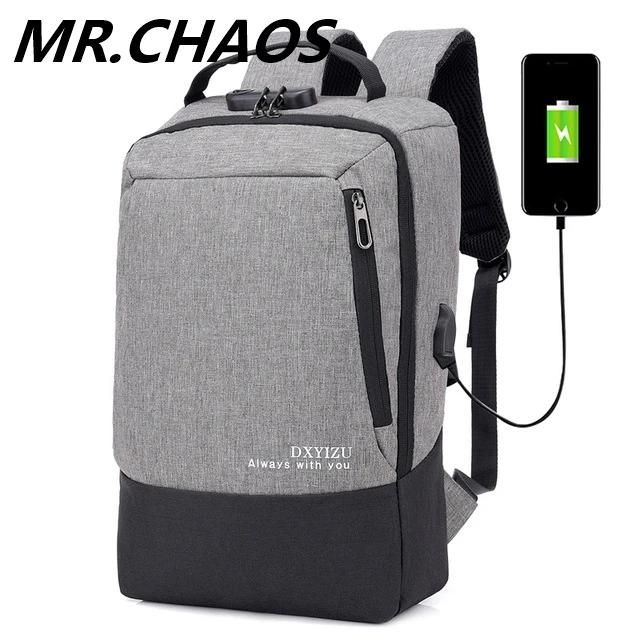 

Fashion men 15.6 inch usb charging anti theft business laptop backpack larger capaticy multifunction travel backpack bags