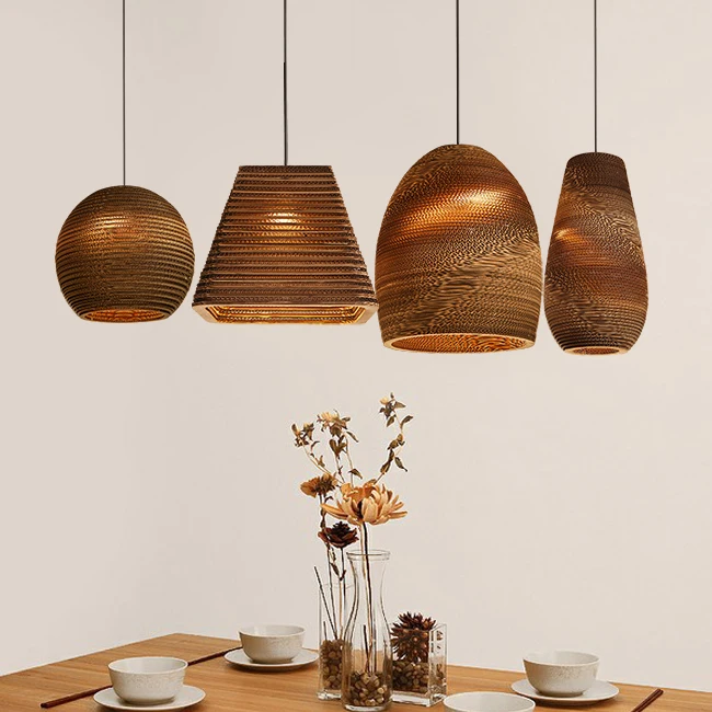 Honeycomb Pendant Light Promotion-Shop For Promotional Honeycomb Bamboo paper honeycomb bamboo pendant lights personalized living room restaurant cafe clothing store pendant lamps ZA - Honeycomb Pendant Light Promotion-Shop For Promotional Honeycomb
