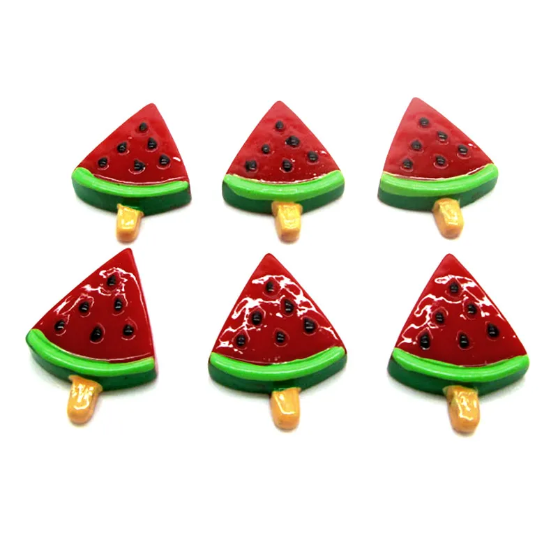 

LF 20Pcs Watermelon Resin Decoration Crafts Flatback Cabochon Embellishments For Scrapbooking Kawaii Cute Diy Accessories
