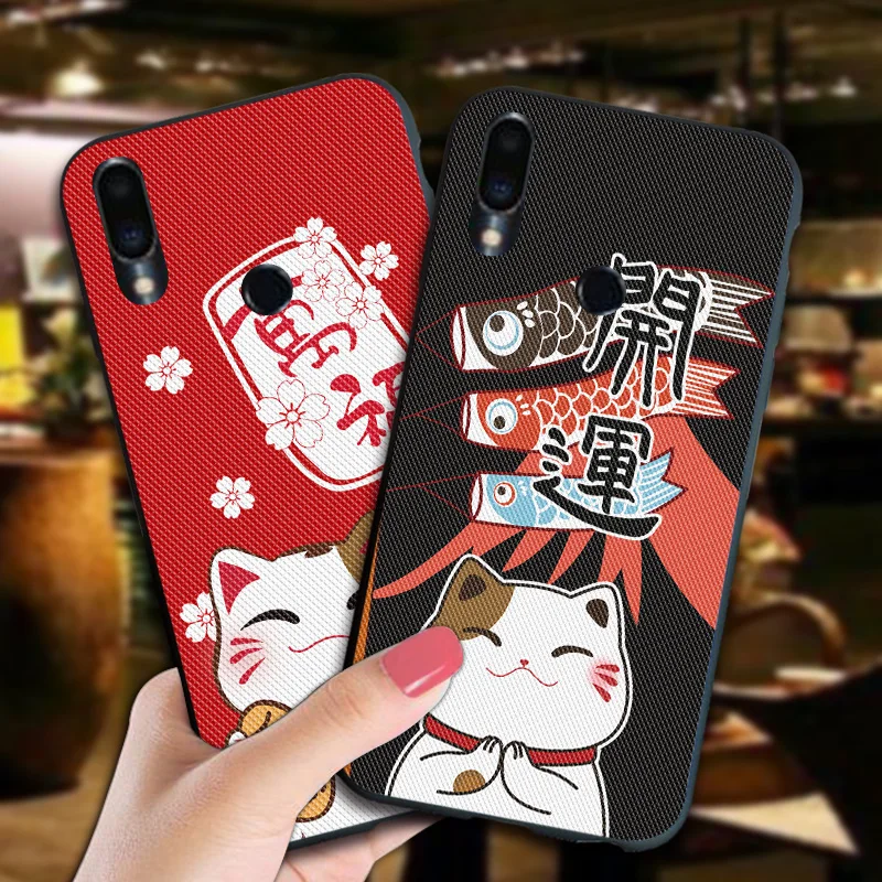 

Silicone Phone Case For Meizu M3 Max M5 M6 M8 M9 Note 9 MX6 Case 3D Cartoon Lucky Cat Cover For Meizu M3s M5S M6s M5C A5