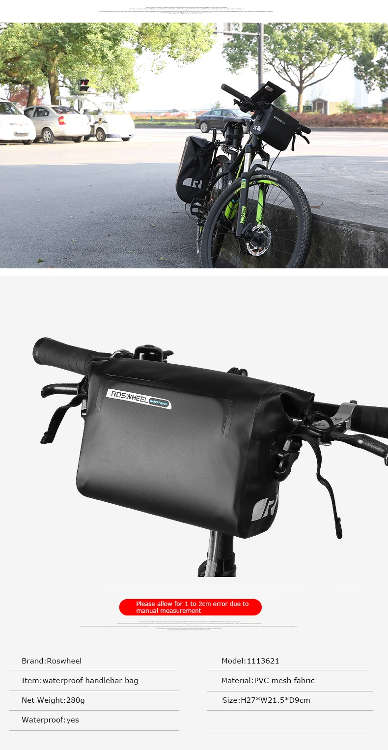 Discount Roswheel Dry Series Full Waterproof Bike Bicycle Cycling Saddle Pannier Rear Seat Handlebar Bag Trunk Phone Case Holder 7