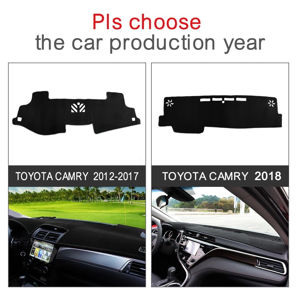 Чехлы для приборной панели автомобиля коврик тент подушка Toyota Camry 2012 2013 2014 2015 2016