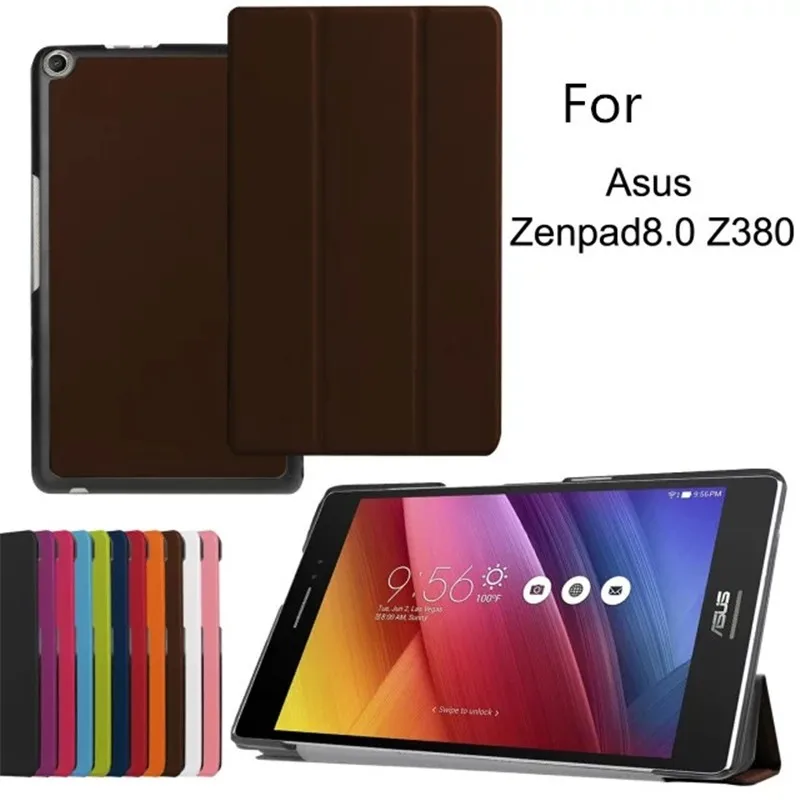 Трехслойный Магнитный смарт-чехол из полиуретановой кожи для Asus Zenpad 8,0 Z380 Z380C Z380KL 8 дюймов флип-стенд Роскошные Чехлы для планшетов