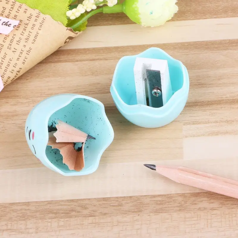 Мультфильм яйцо карандаш точилка механический для детей канцелярские товары для школы принадлежности подарок