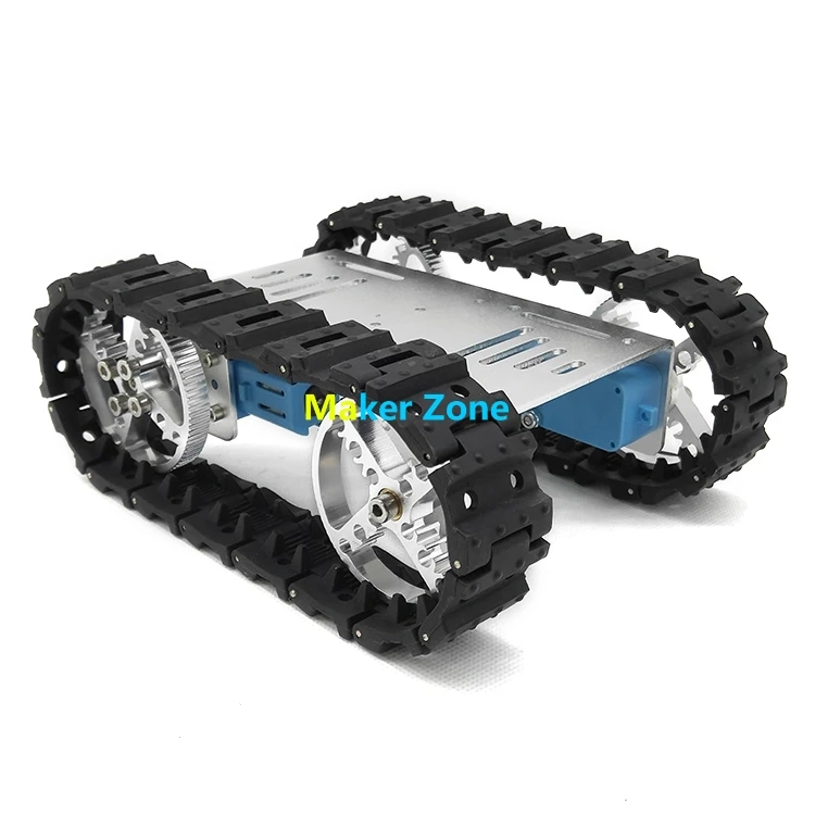 

Mini T10 Tank car, TT Motor, rubber track, Alloy Chassis/Frame/Structure, for Robot Education Modification DIY Tank Model Teachi