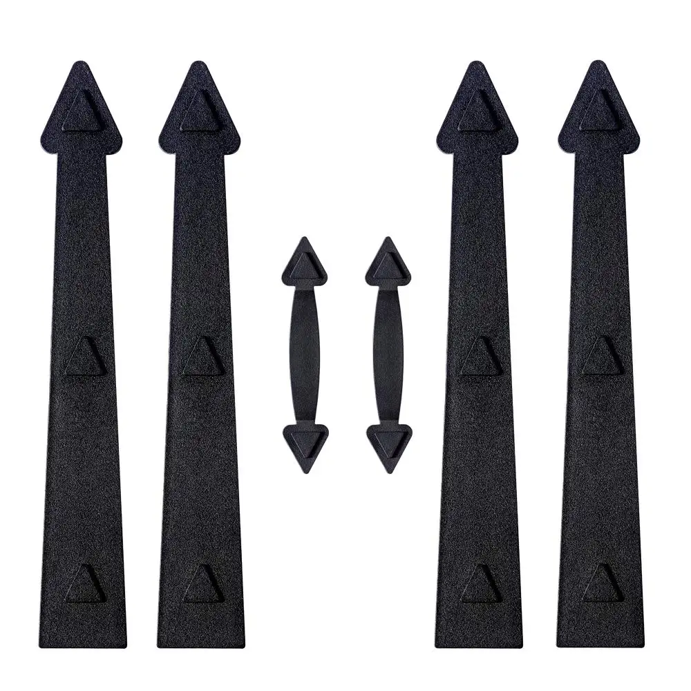 

Black Magnetic Hardware Kit Braided Faux Hinges Handle Hinge Accent Set Sliding Barn New Magnetic Garage Door Handles Kit