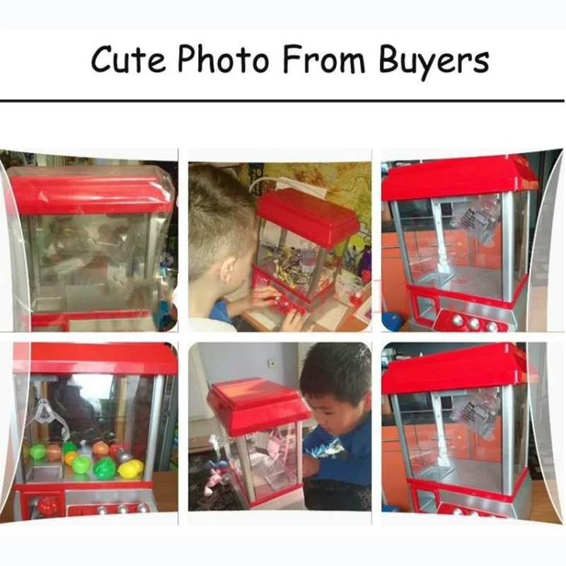 Alta calidad caramelo Grabber los niños fiesta de cumpleaños regalo favores de escritorio Mini muñecas moneda operado Grabber máquina de juego de Juguetes - 3