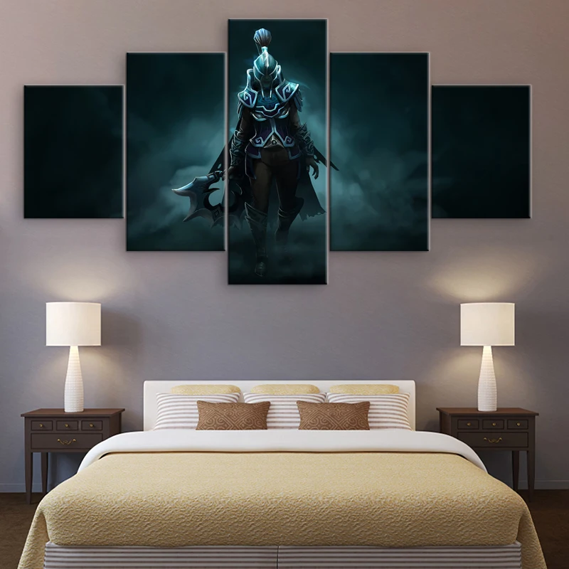  5 Panel Modern Wall Art Dota 2 Phantom Assassin Canvas Painting Pictures Home Decor Artwork CanvasP