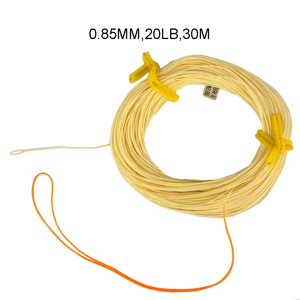 Aventik Tenkara خط حورية خط صنارة صيد السمك بذبابة الصيد الصناعية 0.55 مللي متر ، 100FT مع يتعرض حلقة