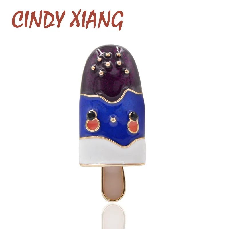 CINDY XIANG новинка броши для мороженого женщин милая маленькая модная брошь Детская
