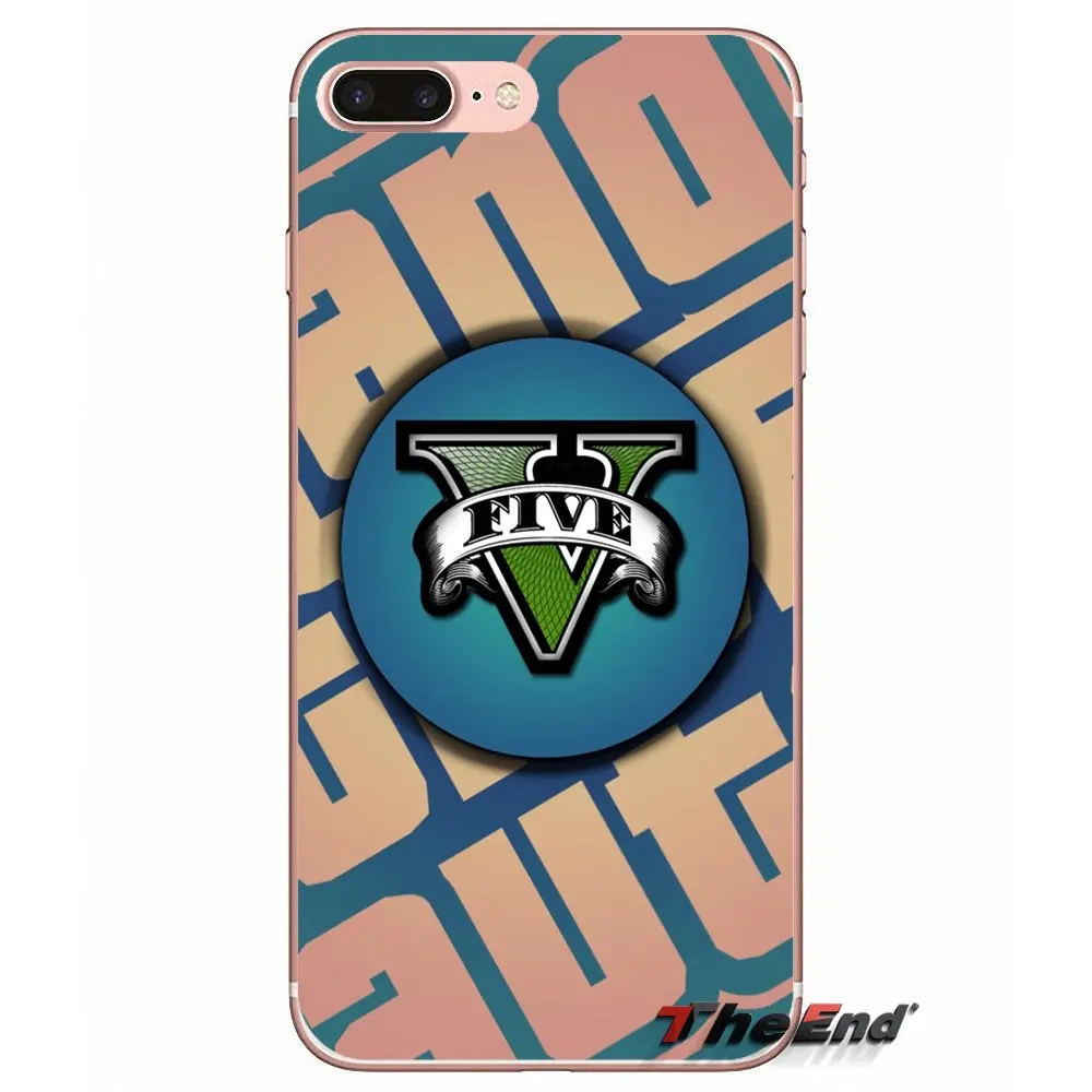Мобильный телефон чехлы для Apple iPhone X 4 4S 5 5S SE 5C 6 6s 7 8 плюс Plus plus gta grand theft auto san