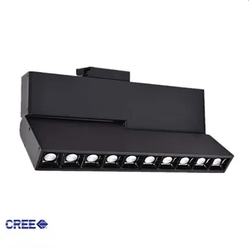 

2lines 3 lines 4lines LED Track Light 20W CREE COB Rail Spotlight Lamp Led Tracking Fixture Spot Bulb for Store Mall Exhibition