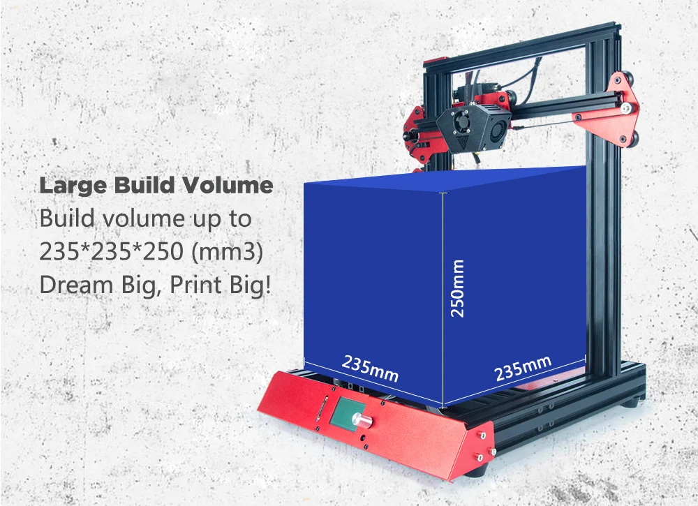 Newsest TEVO Flash 3d принтер 235*235*250 мм большая площадь печати 3d принтер набор высокоскоростная печать& Titan экструдер& СИЛИКОН