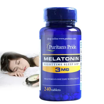 

Free Shipping Melatonin Nighttime sleep aid 3mg*240 pcs