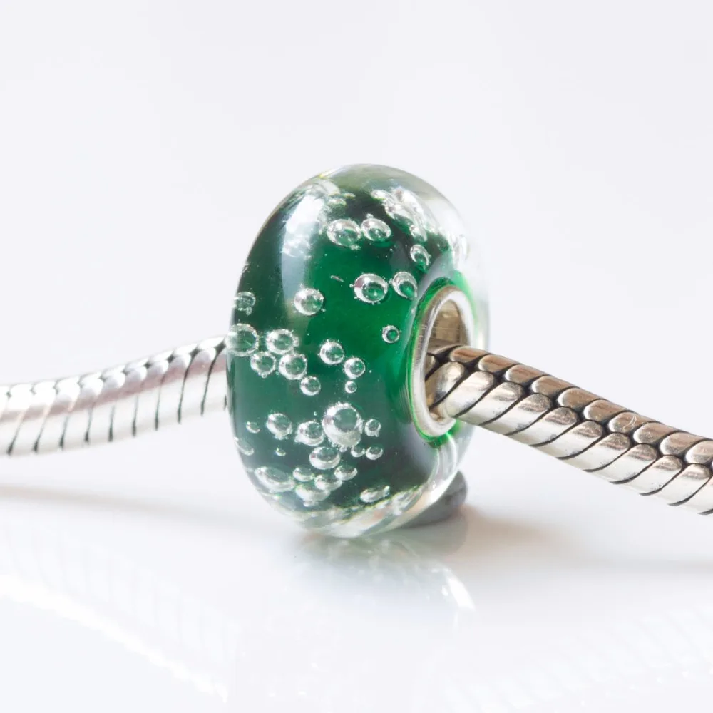 New Raindrops Class Charm Beads 925 Sterling Silver 4.5 mm Hole Charms Fit Original Troll Bracelet & Necklace Jewelry (2)