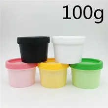 50 шт 100 г пластиковые банки для крема, бутылки для порошка, 100 мл гелевые упаковочные контейнеры, косметический Чехол