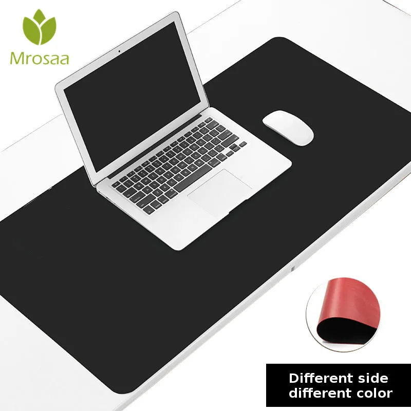 

30x60cm Double Side different color mouse pad Anti-slip Leather PC Computer Gaming mousepad Desk Mouse Mat Stationery Holder