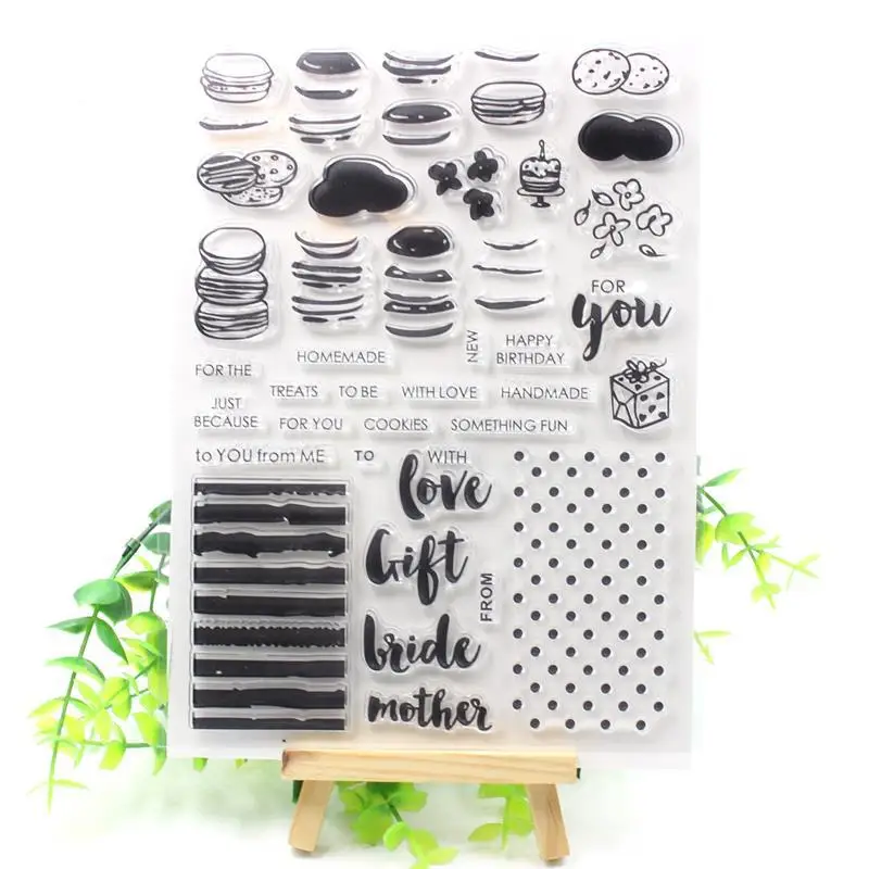 

Burger Transparent Clear Silicone Stamp/Seal for DIY scrapbooking/photo album Decorative clear stamp