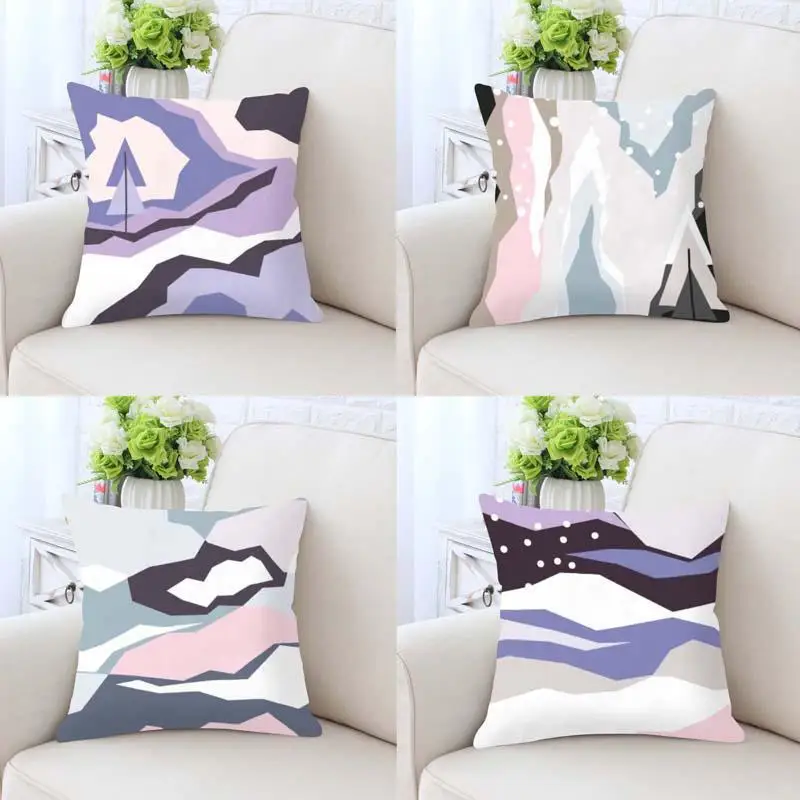 Customized Graffiti Pillow Case Geometric Abstract Art Painting Decorative Cushion Covers For Creative Home Decor Accessories | Дом и сад