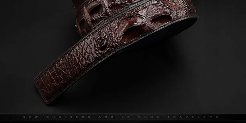 FAJARINA дизайн высокое качество настоящая крокодиловая кожа кожаные ремни для мужчин материал ремни ремень без пряжки BCROD001