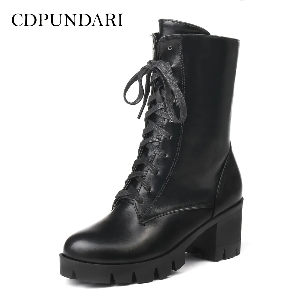 women's high heel platform boots