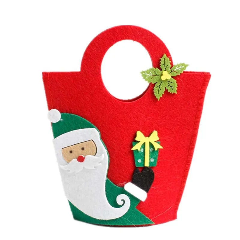 

Souarts Merry Christmas Decor Supplies Cute Snowman Handbag Gift Bag Pendant Party Accessories New Year Christmas Stocking