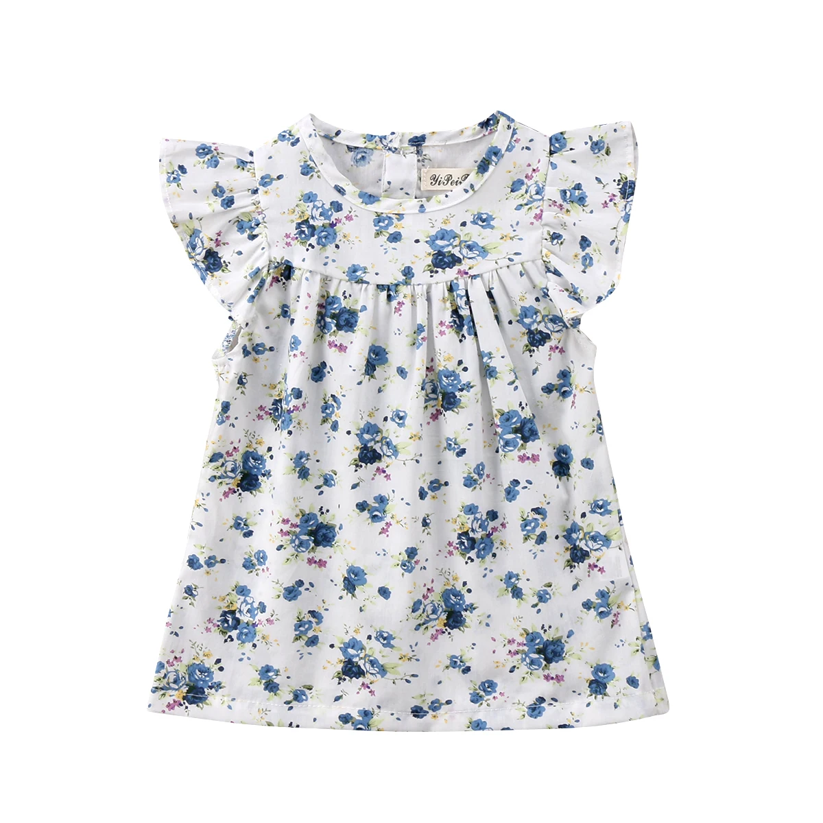 

Pudcoco 2019 Summer Princess Kid Baby Girl Dress Lace Floral Party Dress Toddler Solid Dresses 0-3Y