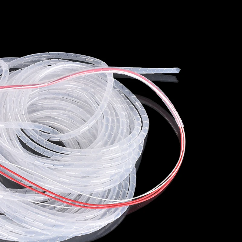 Диаметр 8 и 6 мм 33 фута(10 м) спиральный кабель провода обёрточная трубка ПК Управление шнур 10 мм черный для 3D принтера