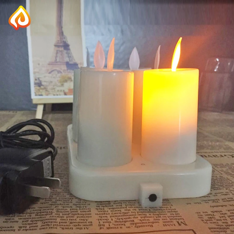 LED Candle Light Bulb Lamp Rechargeable decorative led flameless candles lights bougie