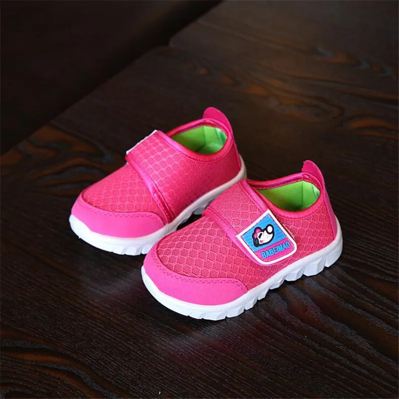 MHYONS, новинка, модная повседневная спортивная обувь для маленьких мальчиков и девочек 1-7 лет, детская обувь для бега с мягкой подошвой, детские кроссовки - Цвет: 889 Red