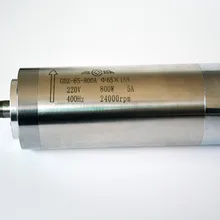 Мотор шпинделя ER11 220 V 65*195 мм 800 Вт электродвигатель вращения шпинделя с водяным охлаждением двигателя шпинделя ER11 ЧПУ шпиндель мотора