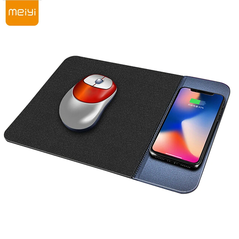 

MEIYI Qi Wireless Charger Charging Pad Mouse Pad Mousepad for iPhone XS/XS Max/X/8 Plus Samsung S9 Plus/Note 8 Charging Dock Pad