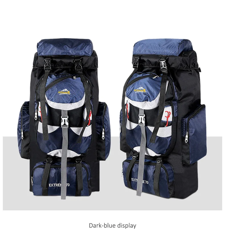 70L большой дорожный рюкзак походные рюкзаки Mochila кемпинг спортивная сумка мужская Треккинг Рюкзак для отдыха на природе сумки Treking XA830WA