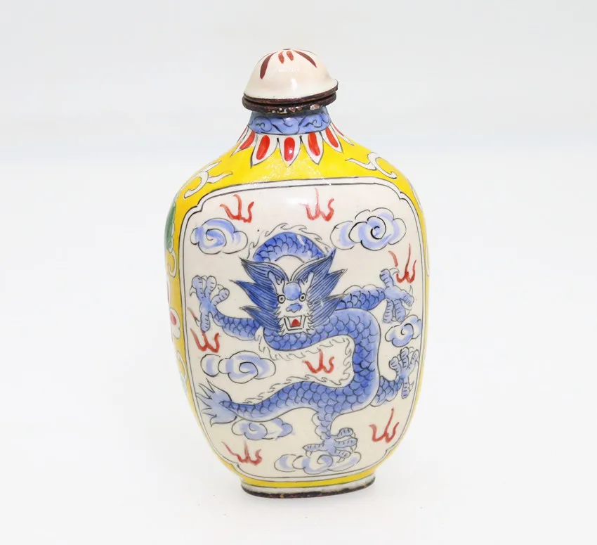 7 5 см Китайские коллекционные медные чайники с эмалью Cloisonne blue Dragon H043 | Дом и сад