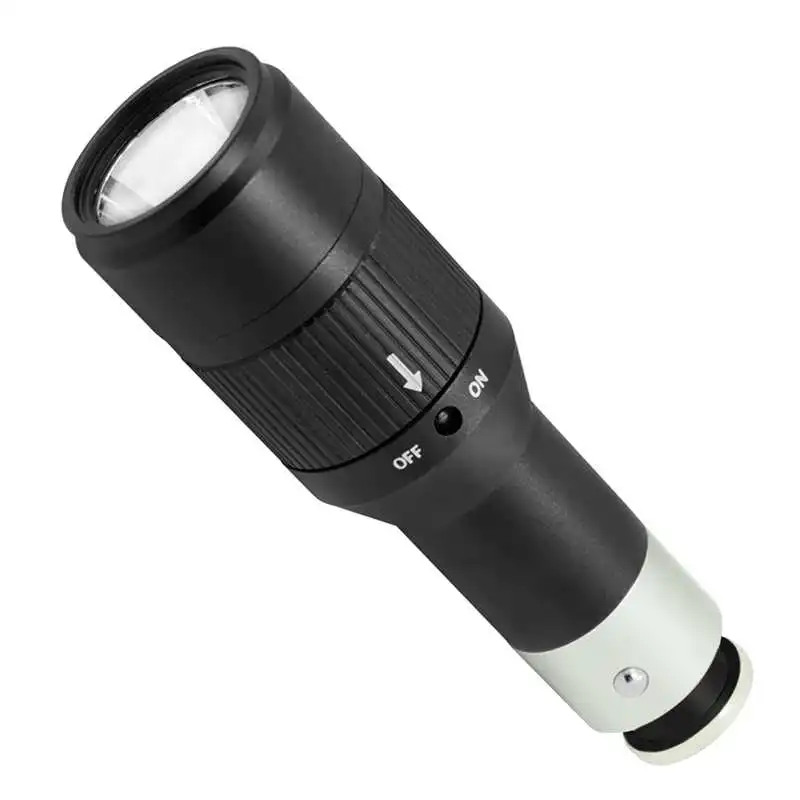 car lighter charging flashlight rechargeable led torch with battery (3)