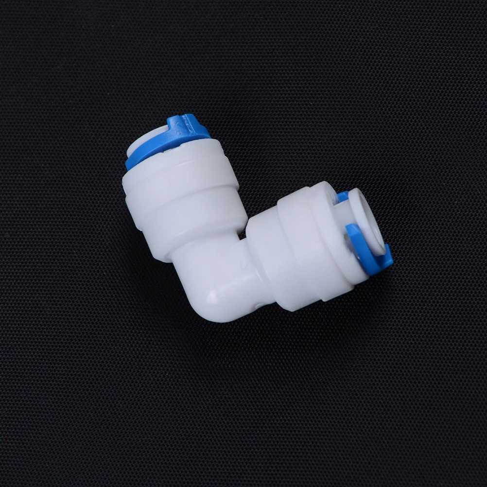

1pc POM Pipe Fitting Hose Elbow Quick Connector 1/4" OD Tube Aquarium RO Water Filter Reverse Osmosis System
