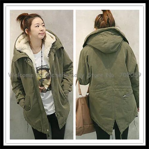 Women Ladies Fleece Coat Zip Up Long Winter Parka Overcoat