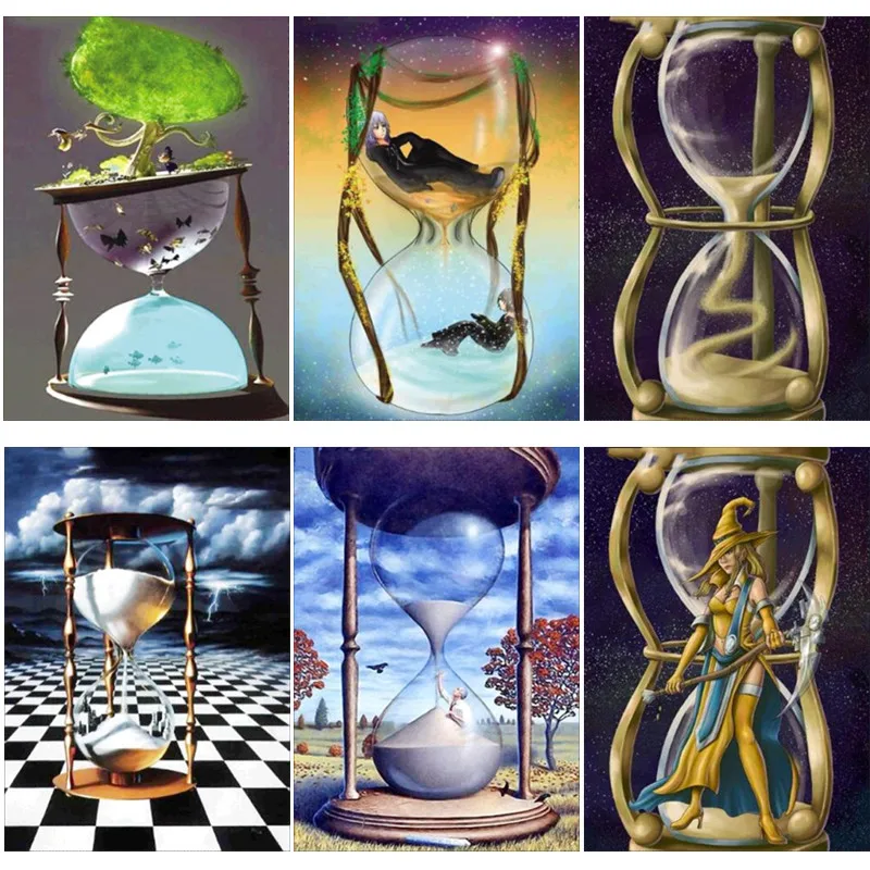 

Abstract Hourglass Diamond Cross Stitch Diamond Embroidery 5D Diy Full Diamond Painting Mosaic Picture Embroidery Gift